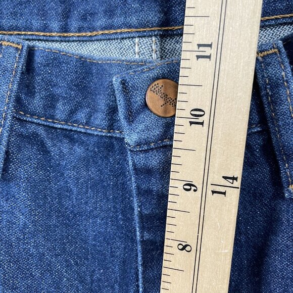 VTG Wrangler Jeans Mens 29x32 Cowboy Cut Slim Dark Wash Denim 936PWD - Picture 7 of 8